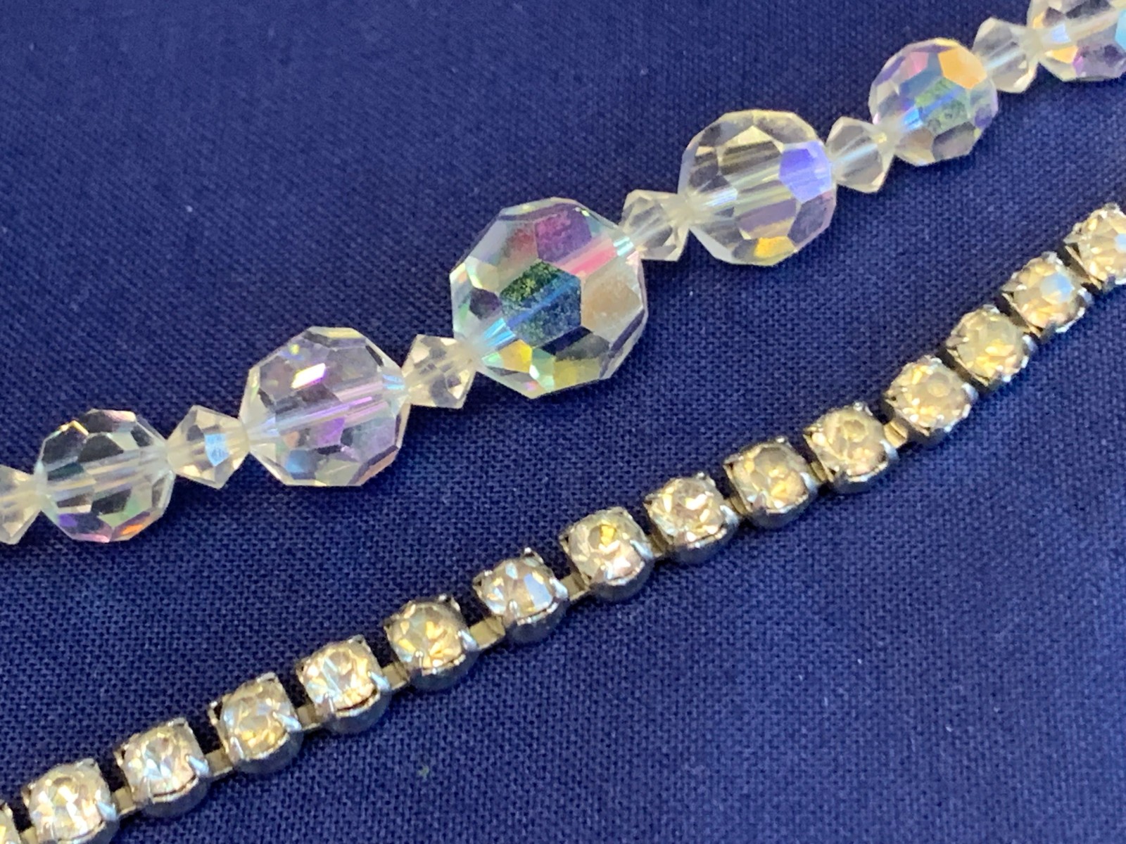Vtg Costume Jewelry Lot Taylor Made Kramer Elco Coro Aurora Borealis Rhinestone