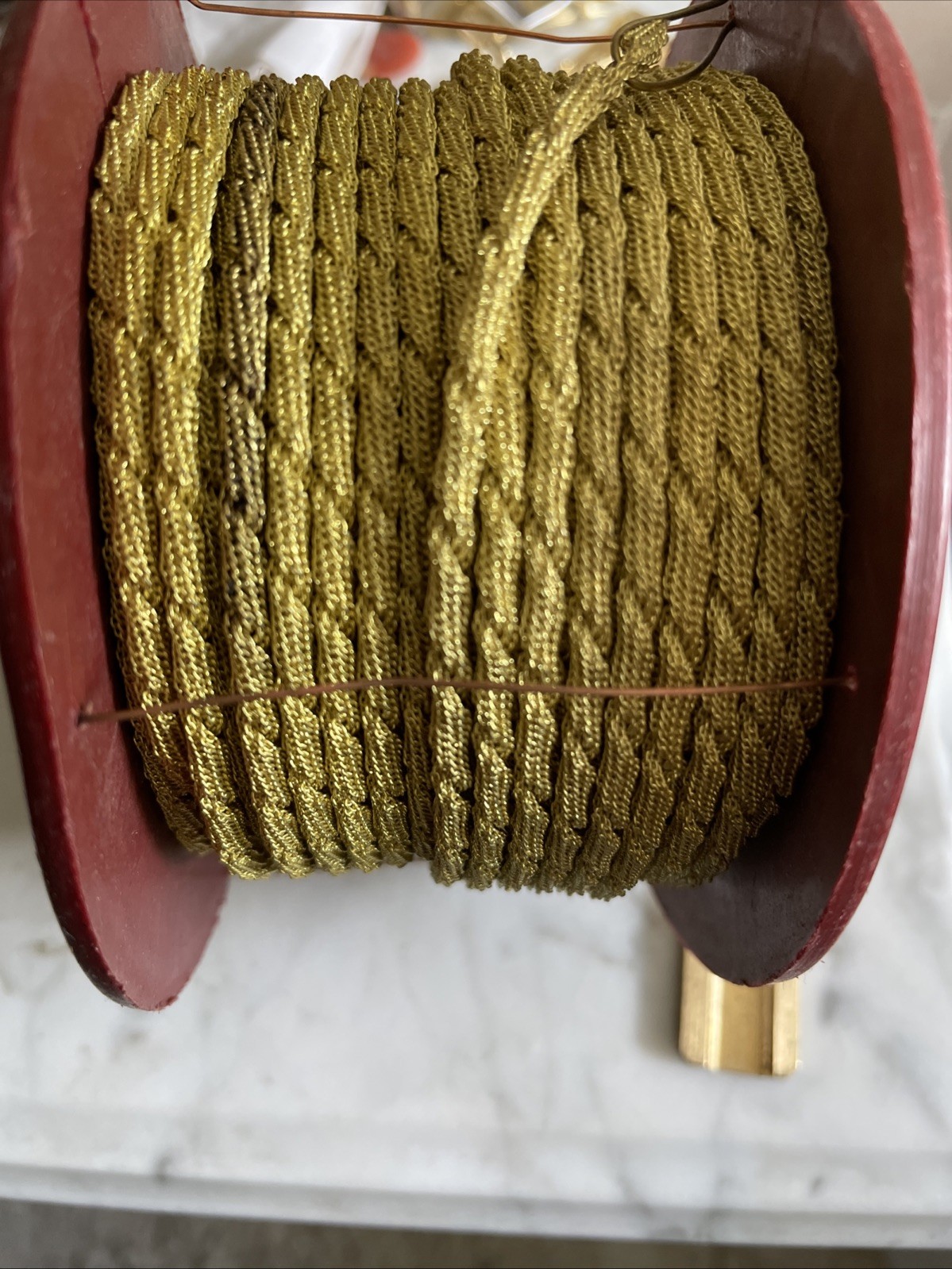 Vintage Full Roll Unknown Quantity 3mm Mesh Woven Chain