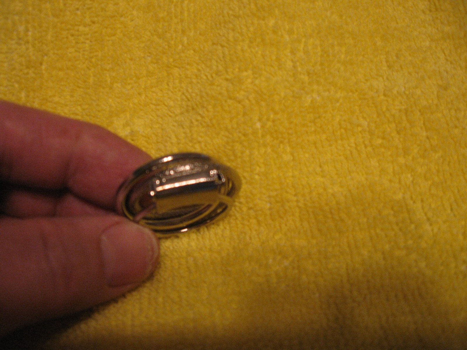 USA seller VT SCARF CLIP TEXTURED RING W GERMAN Scarf Catcher Scarf clip