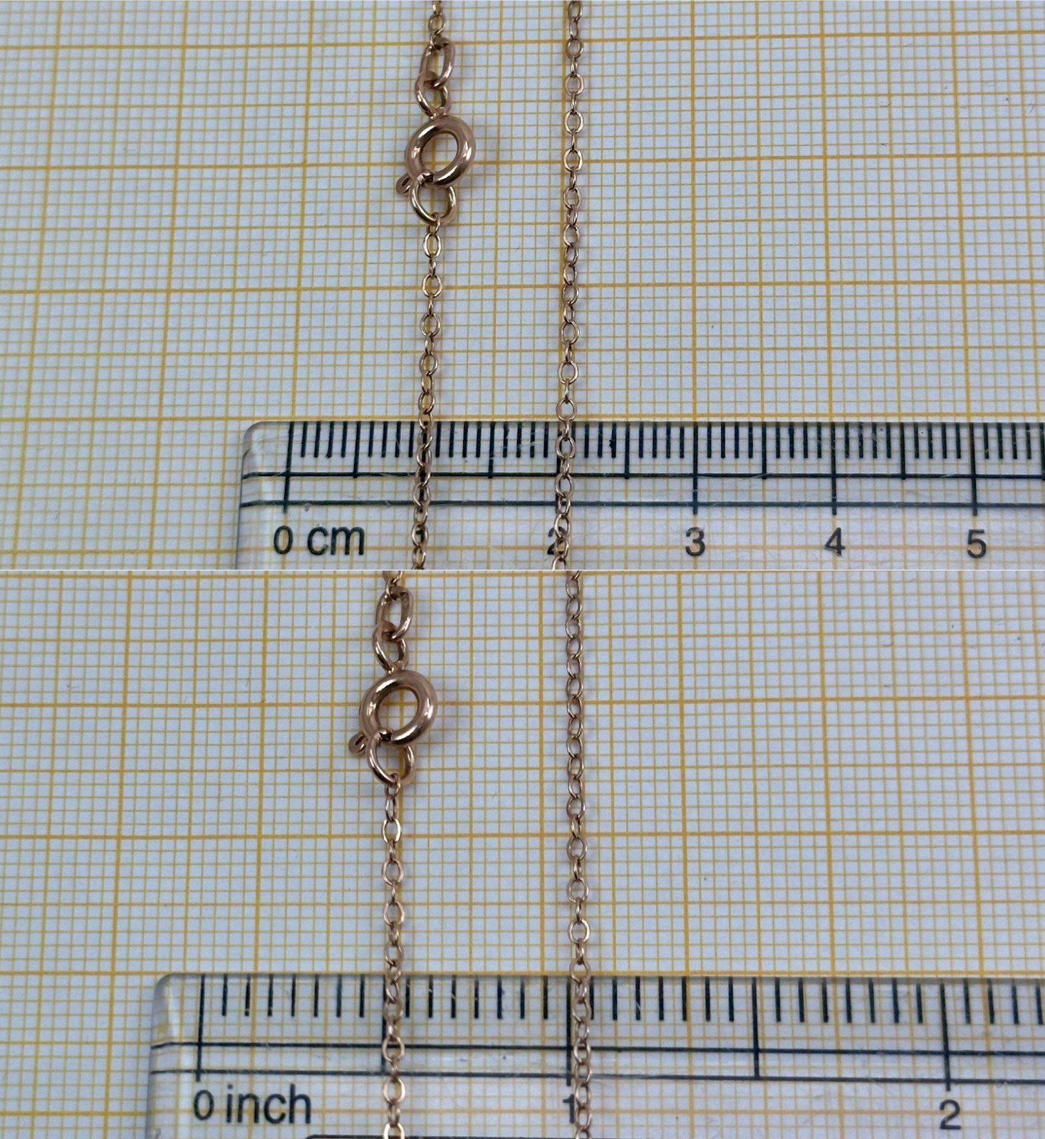 Vintage Original Soviet Rose Gold 583 14k Chain diamond-cut 60.0 cm 2.21 g.