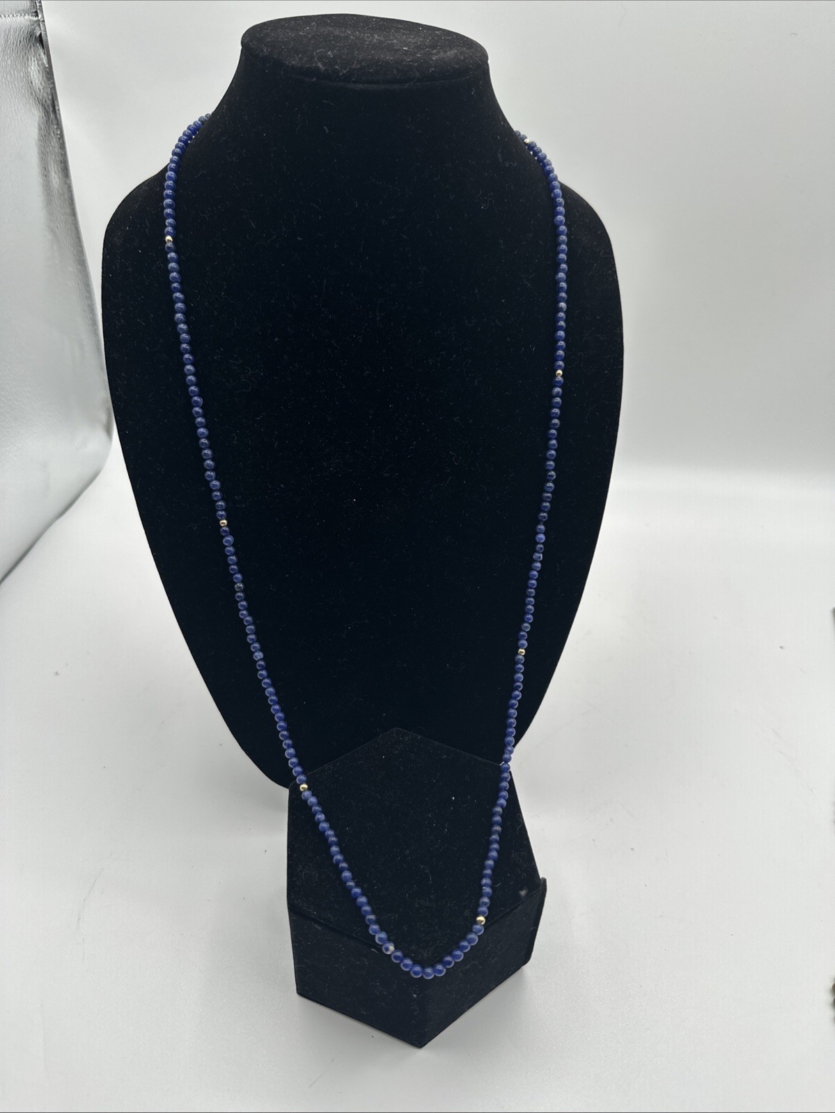 Beaded Necklace Mixed Lot Assorted Necklaces Small Natural Synthetic Bead 4 mm