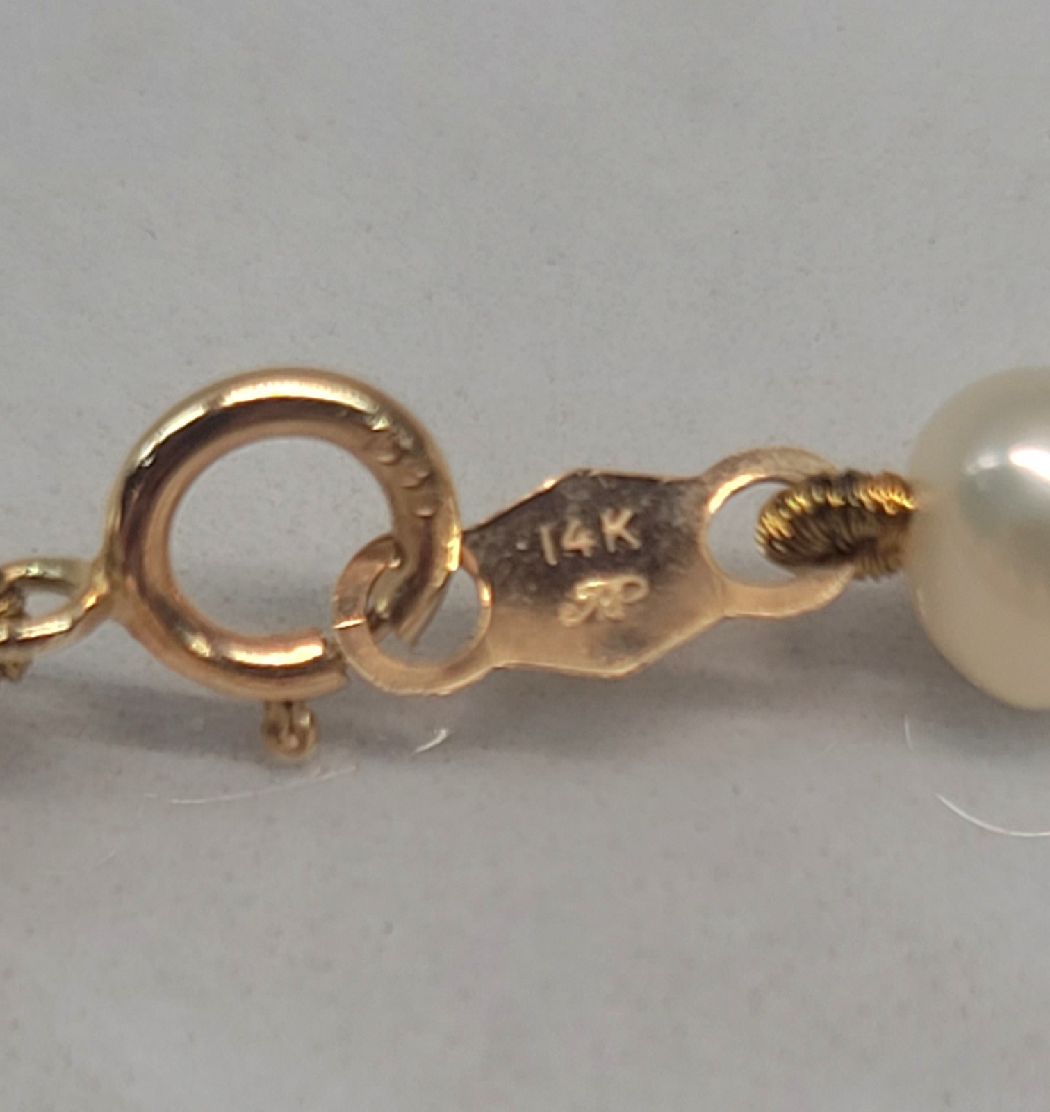 Vintage 14K Gold Bead-Pearl Jewelry Necklace Bracelet Earrings Set