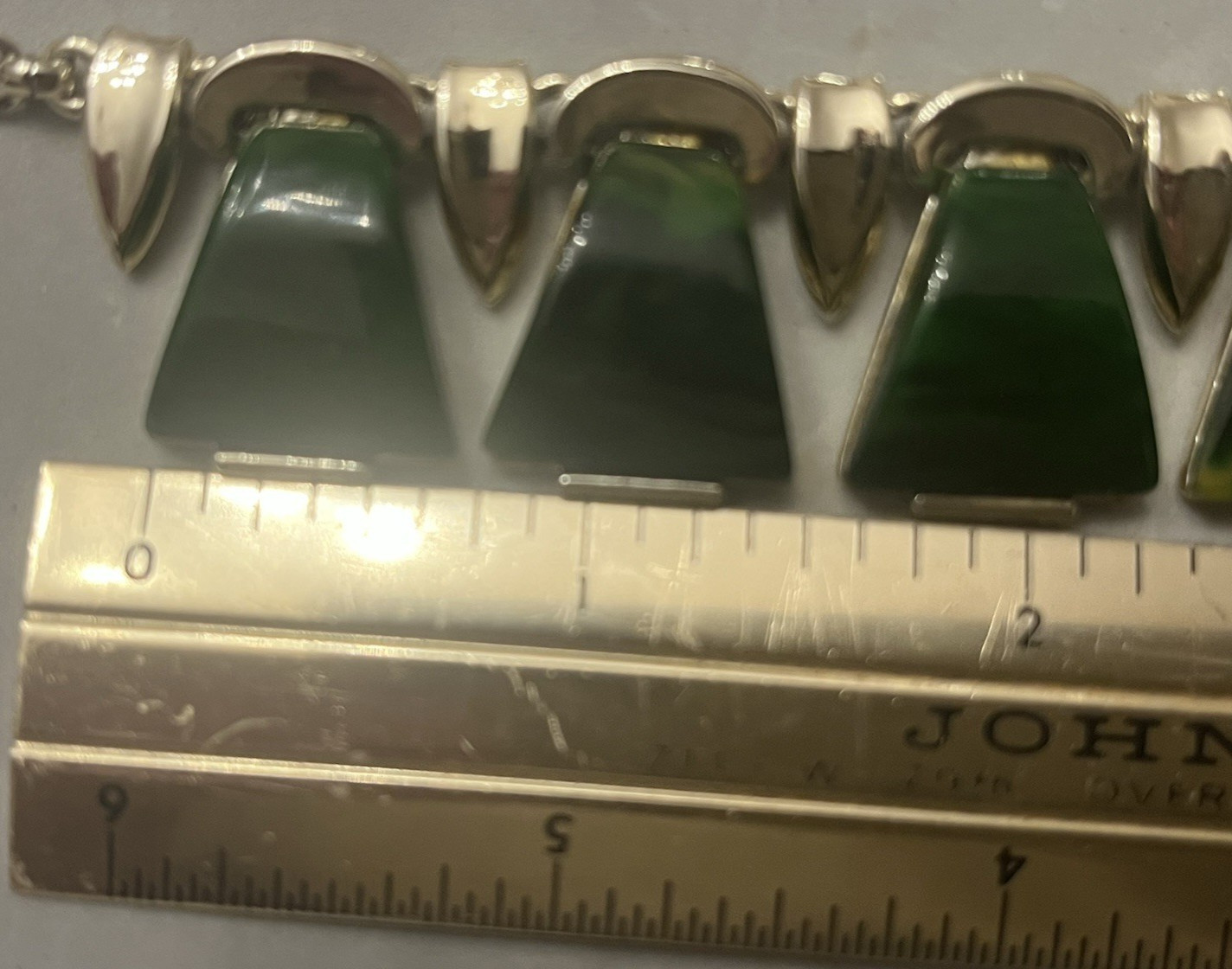 Vintage CHAREL Spinach Green Bakelite, Egyptian Revival, Necklace, Simi Tested!