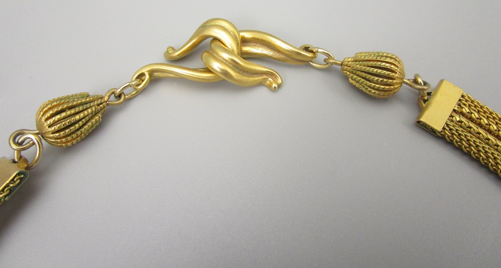 LOVELY PATRICE BRASS RESIN &  SHELL SAND DOLLAR DOLPHIN STATEMENT NECKLAC