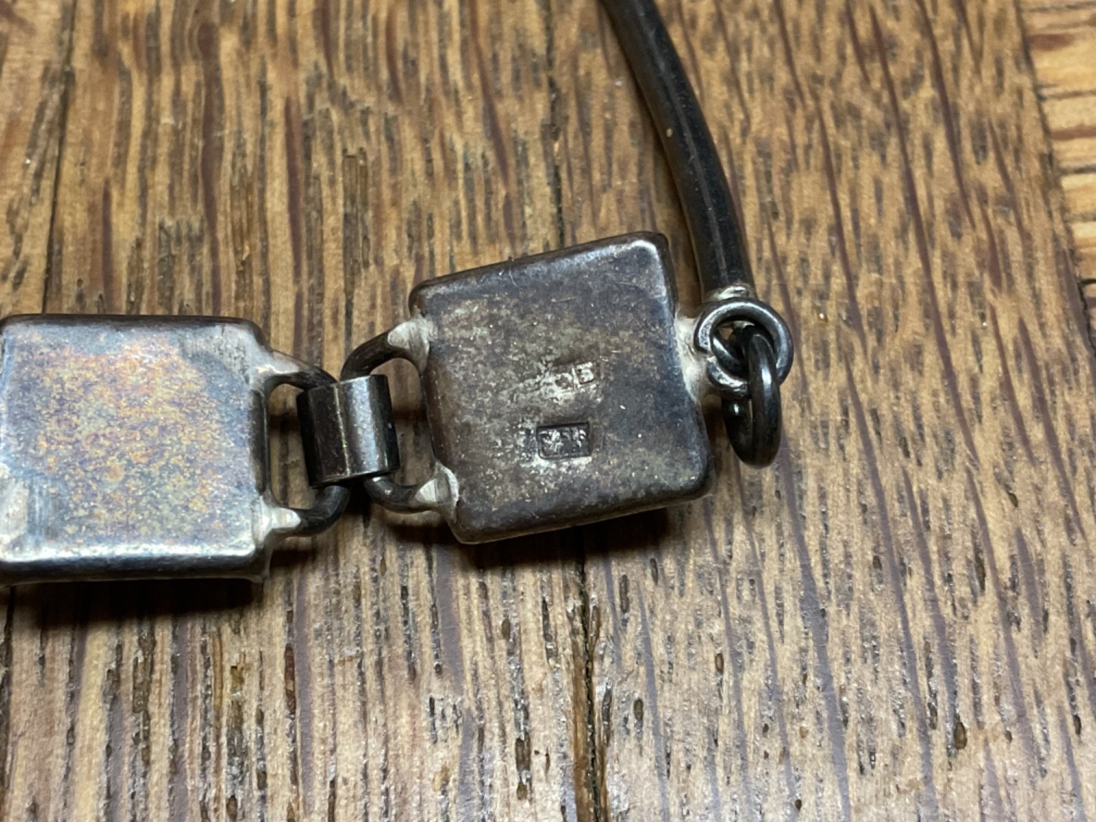 Vintage Polish Baltic Amber Necklace Sterling Silver 925 Mid Century Modern