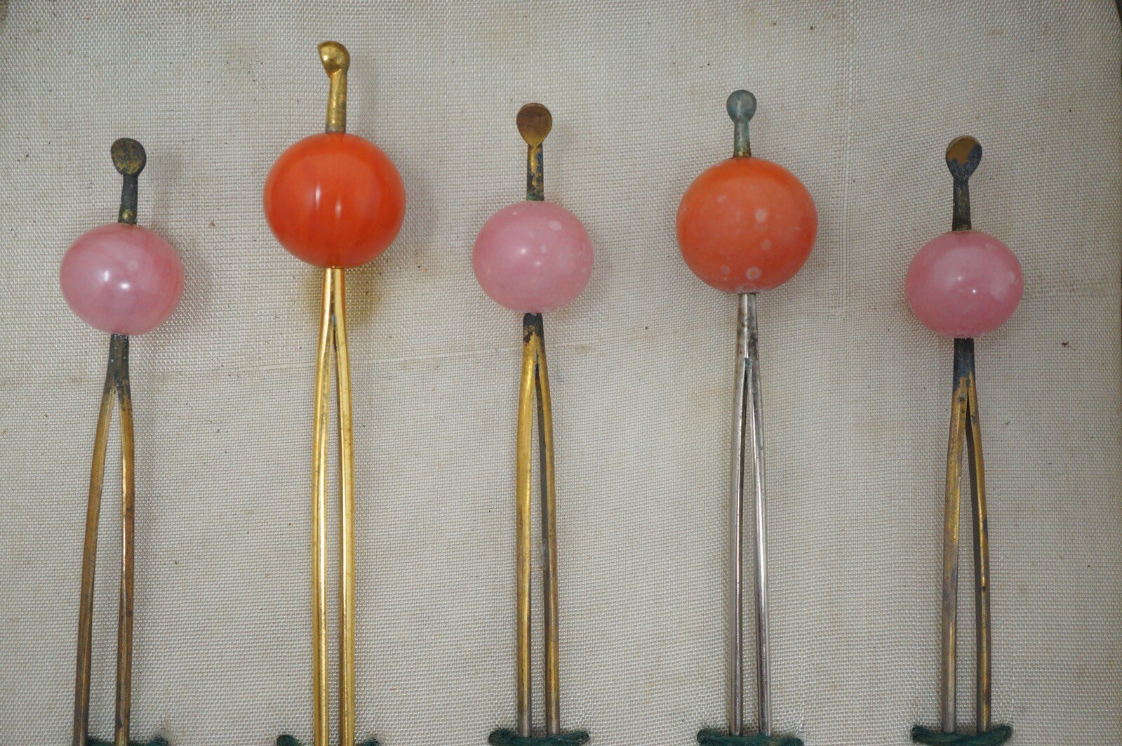 Japanese Hair Accessories Hairpins 17 Pieces Vintage Original from Japan 0530D21