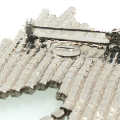 Vintage BAUER Signed Mesh Rhinestone Horse Head Brooch – Sparkling Statement Pin