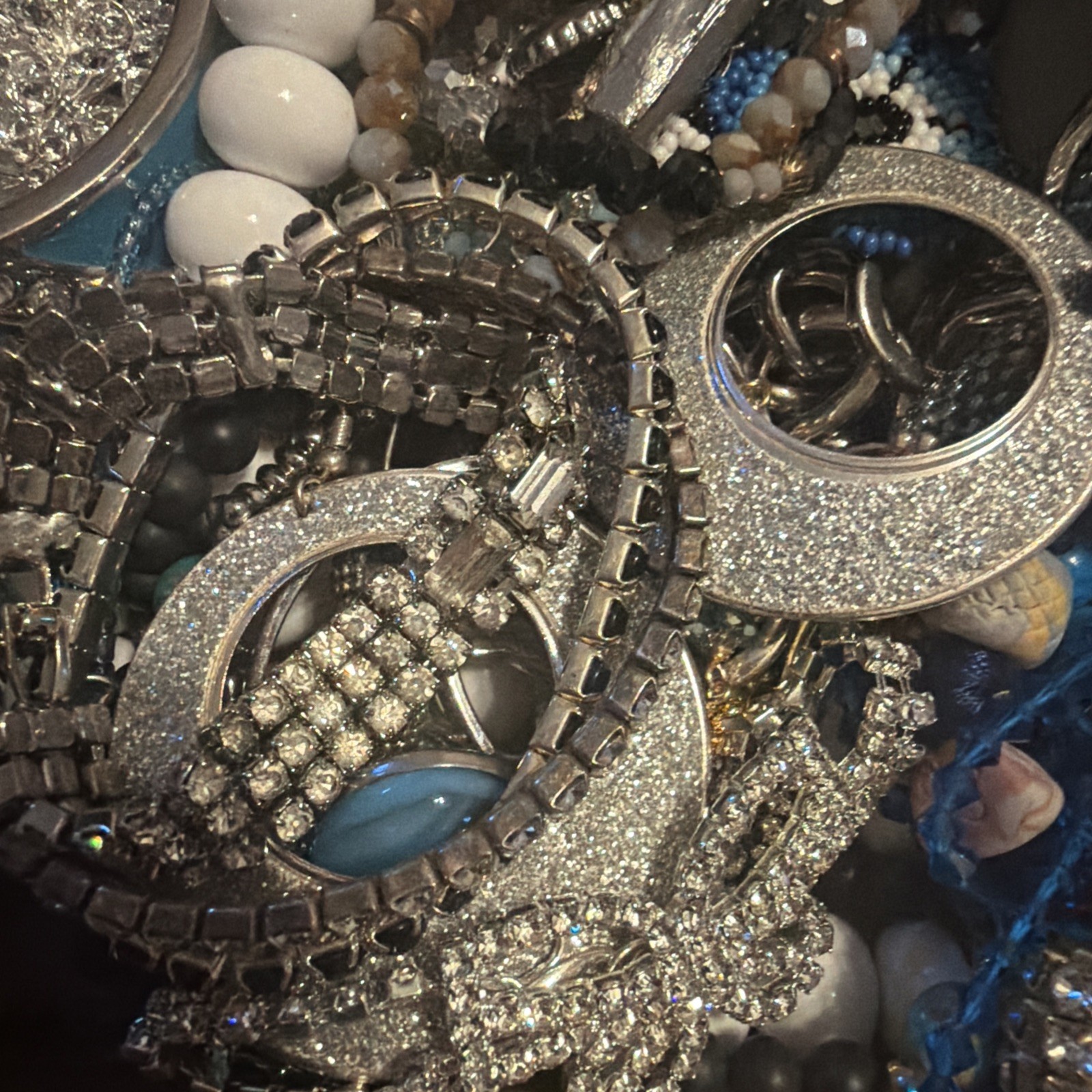 Vintage to Now Jewelry Lot, ALL WEARABLE Untested. No Broken. Box E8