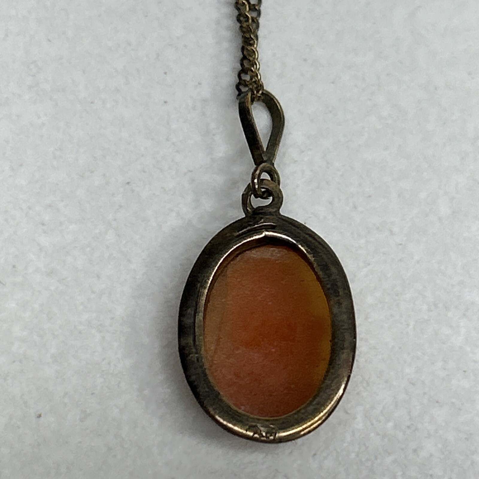 NYCO 1/20-12K Chain Necklace With Cameo Charm