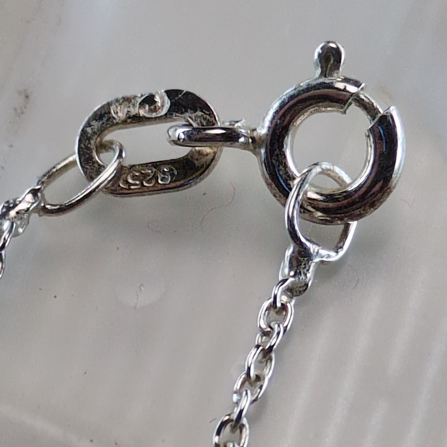 Vintage Sterling Silver 6 Color Interchangeable Heart Necklace Set Retail $50