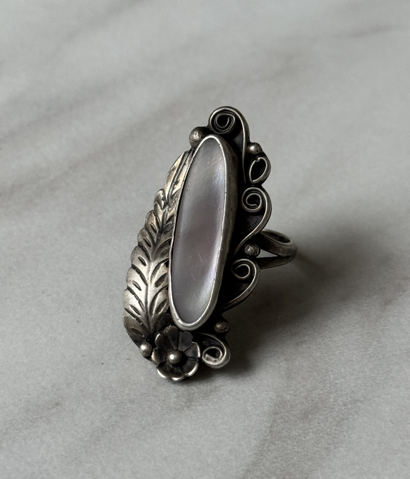 Raymond Platero Navajo Ring Sterling Silver 925 Signed Vintage