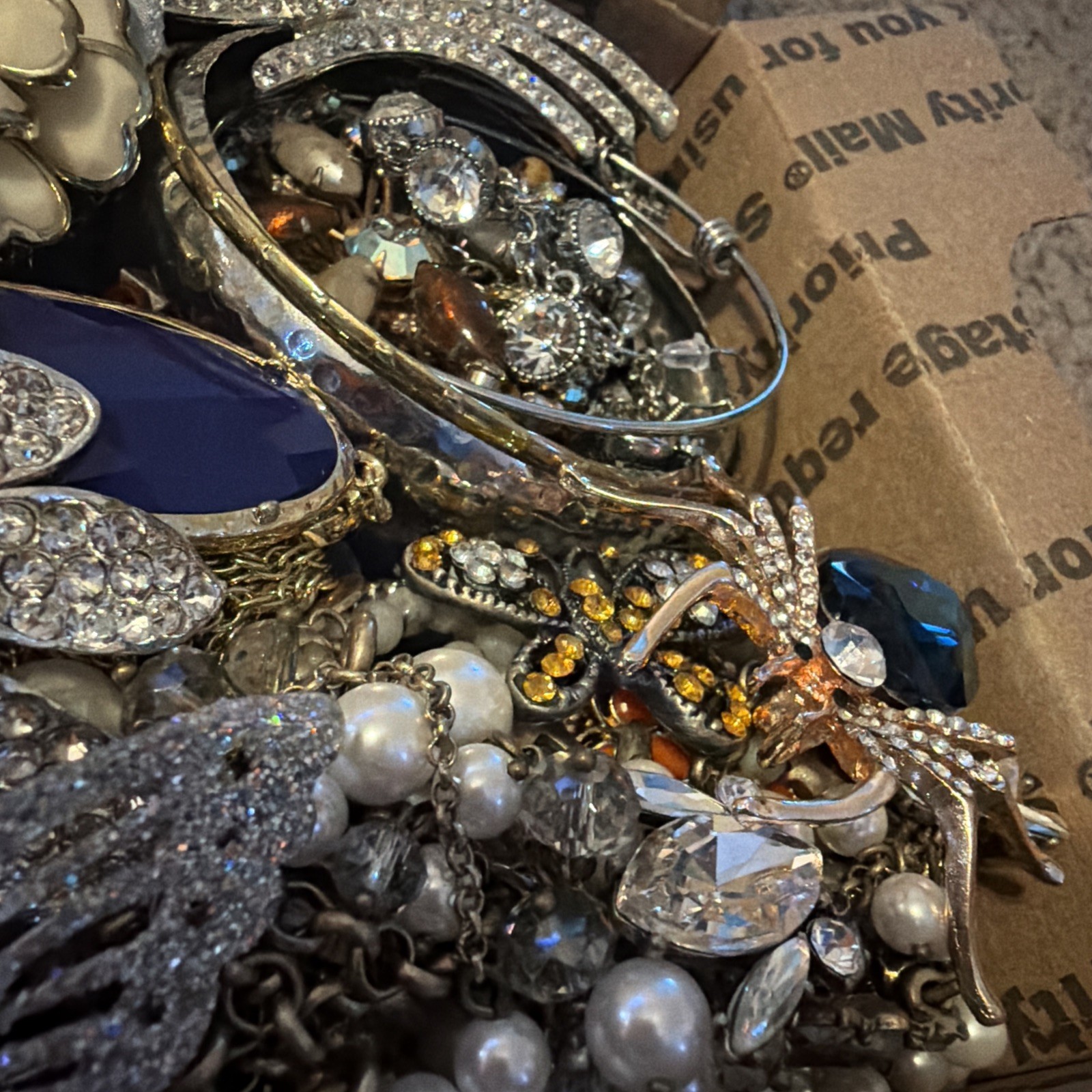 Vintage to Now Jewelry Lot, ALL WEARABLE Untested. No Broken. Box A2