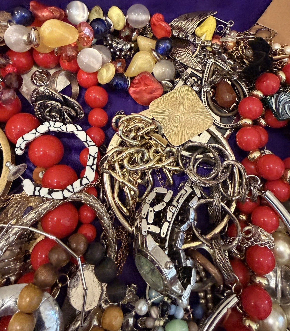 Vintage To Now Unsearched Untested Jewelry Lot X, 5 lb. 8 oz.