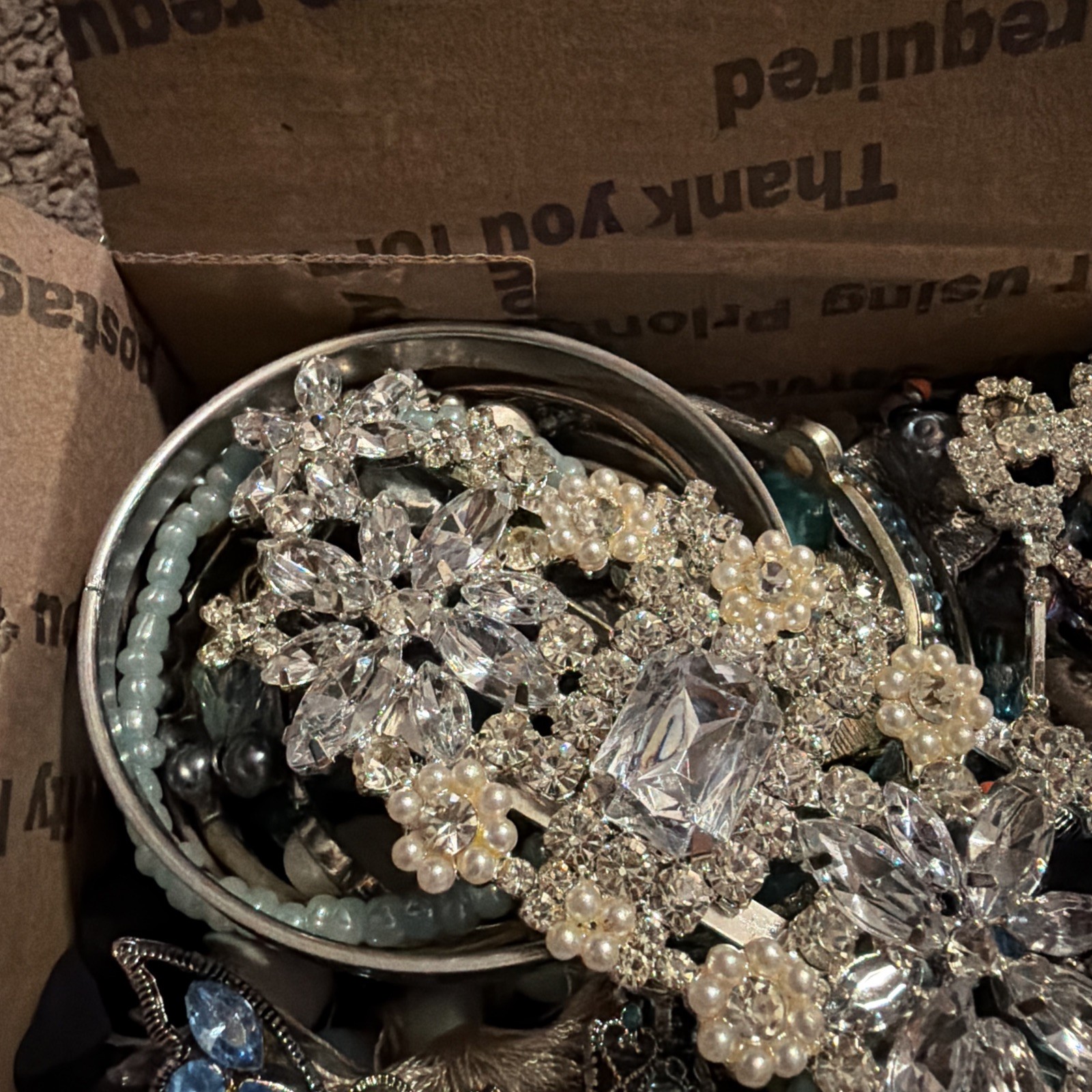 Vintage to Now Jewelry Lot, All Wearable Untested. No Broken. Box A6