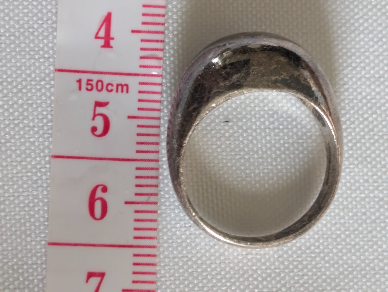 Vintage Sterling Silver Dome Bubble Ring Size 7