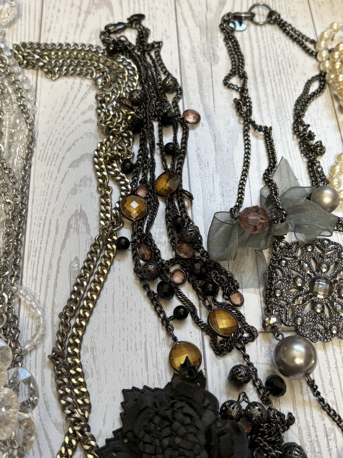 Express Fashion Necklace Lot Mixed Styles Chains Pearls Statement Boho Trendy
