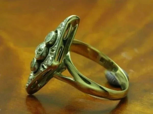 Vintage Art Deco Style Lab Created Sapphire Diamond Engagement 925 Silver Ring