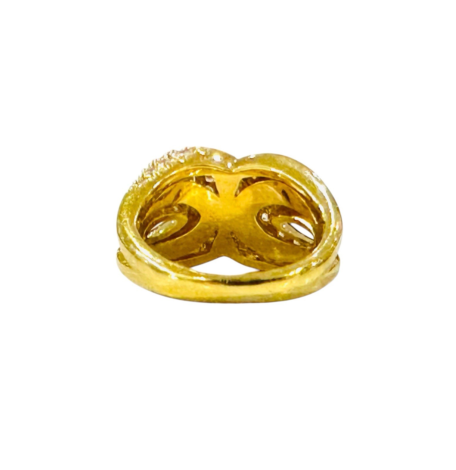 Kurt Wayne 1.50 Carat Paved Diamond 9.6 Grams 18k Yellow Gold Ring 6