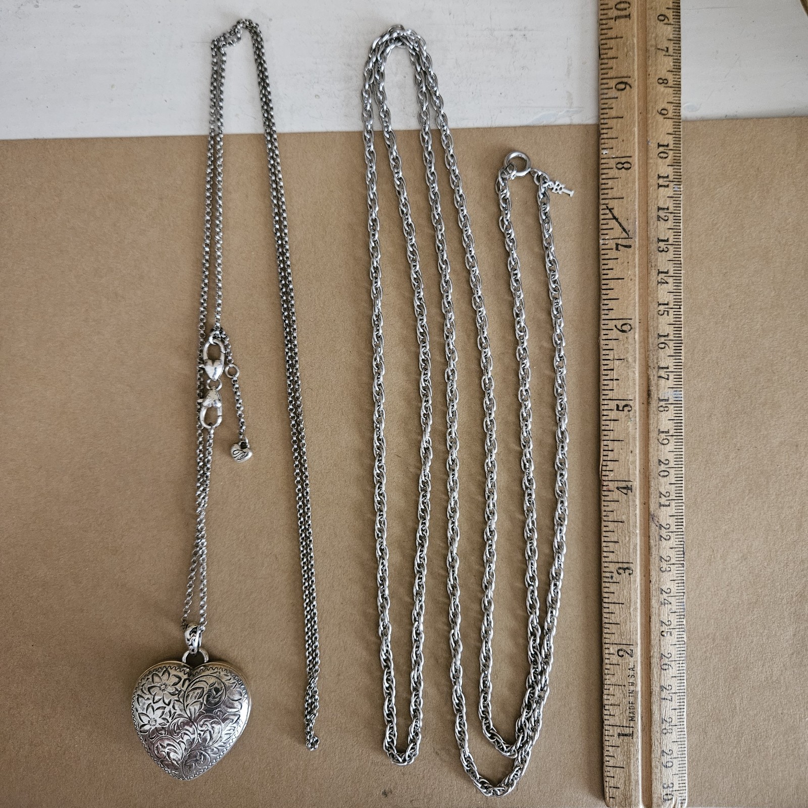 Vintage/Modern Lot 17 pc Brighton Heart Locket Necklaces Bracelets Artisan
