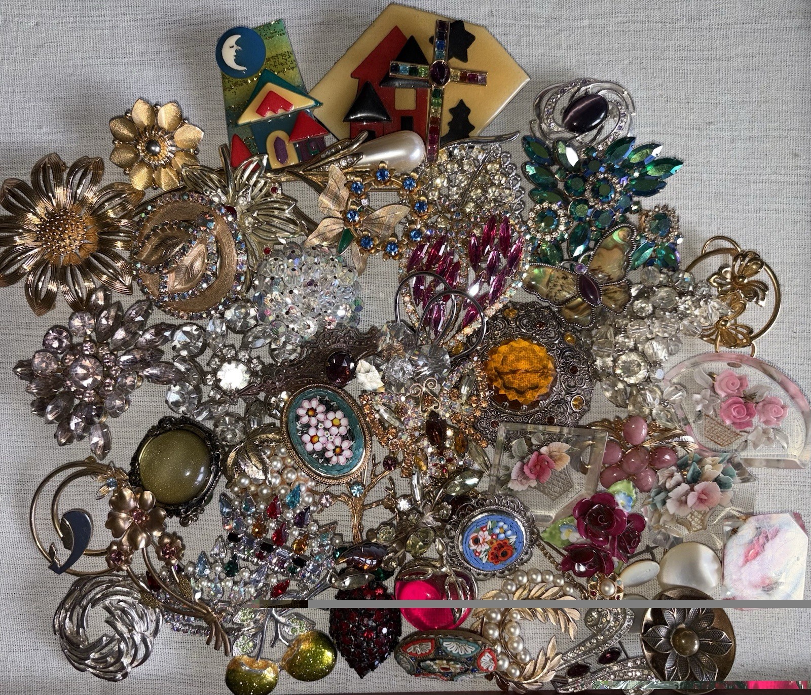 Vintage Jewelry Lot Trifari Bogoff Coro By David Warner Kramer Krementz Juliana
