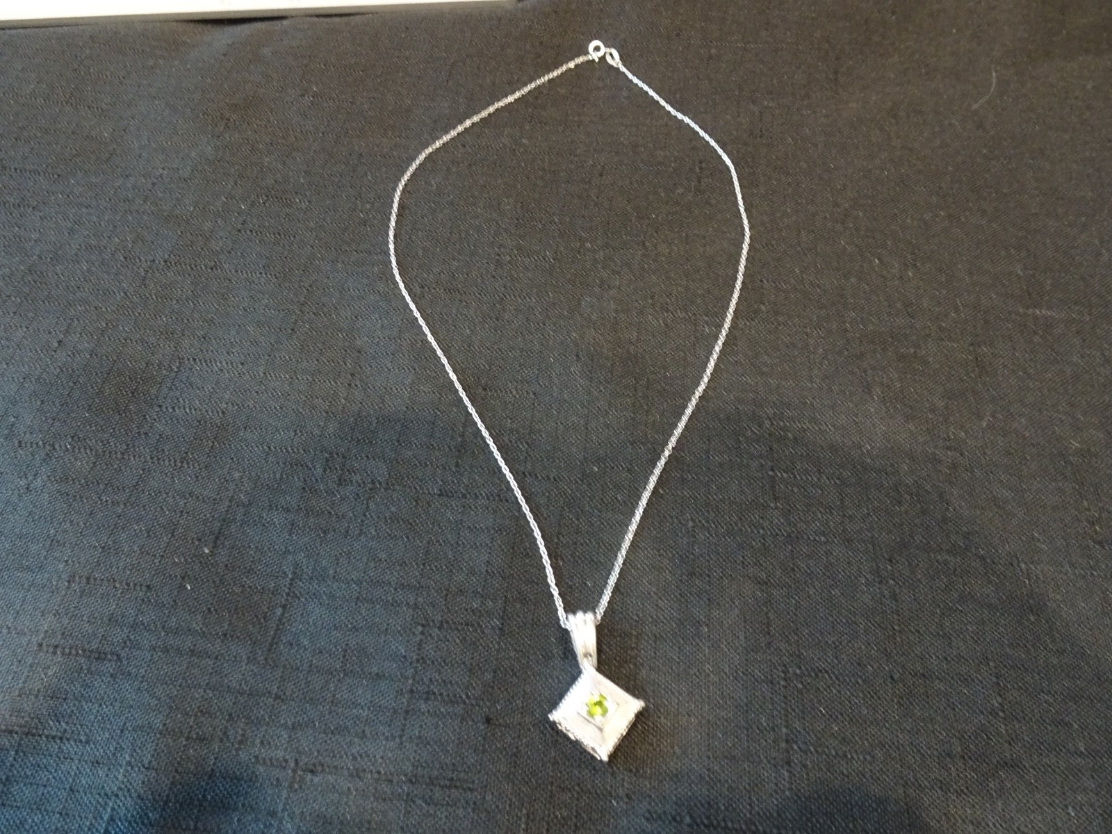 # 697–VINTAGE STERLING SILVER NECKLACE AND PENDANT-FANCY 925