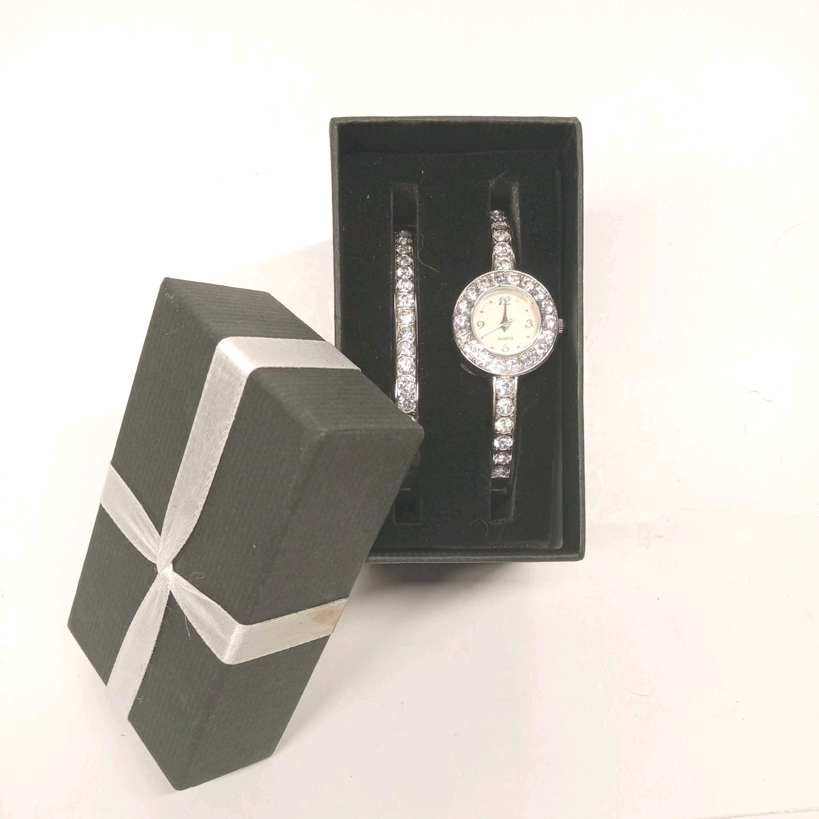 Diamanté Watch and Bracelet New in it’s original Box (New Old Stock)
