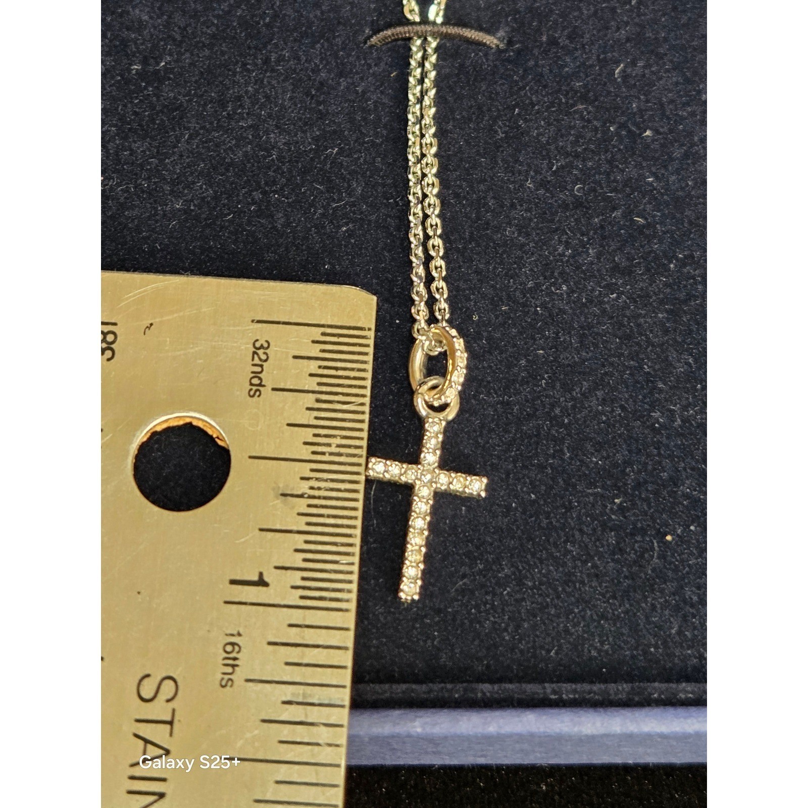 Crystal Cross Pendant Necklace