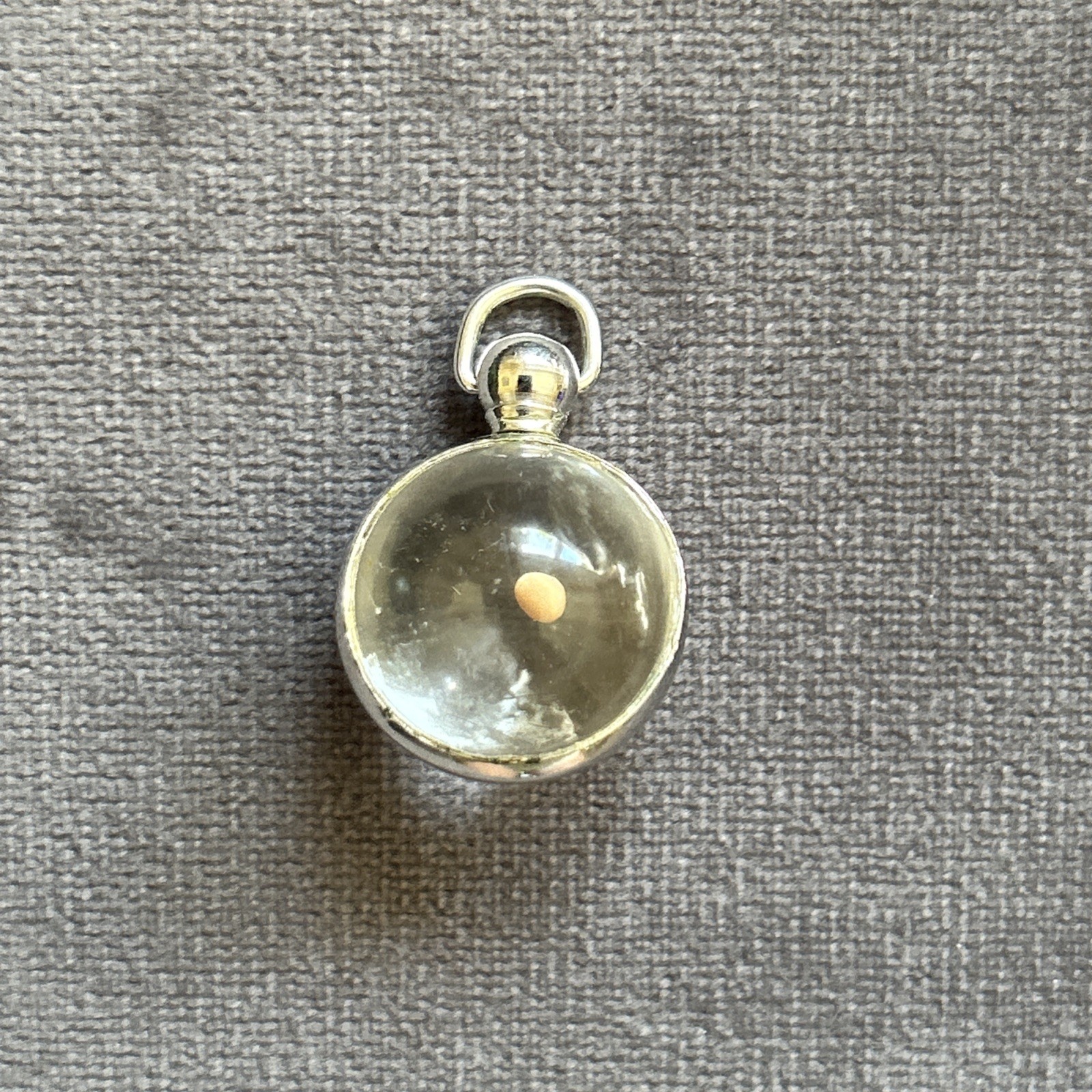 Vintage Crystal Pools Of Light Mustard Seed Pendant