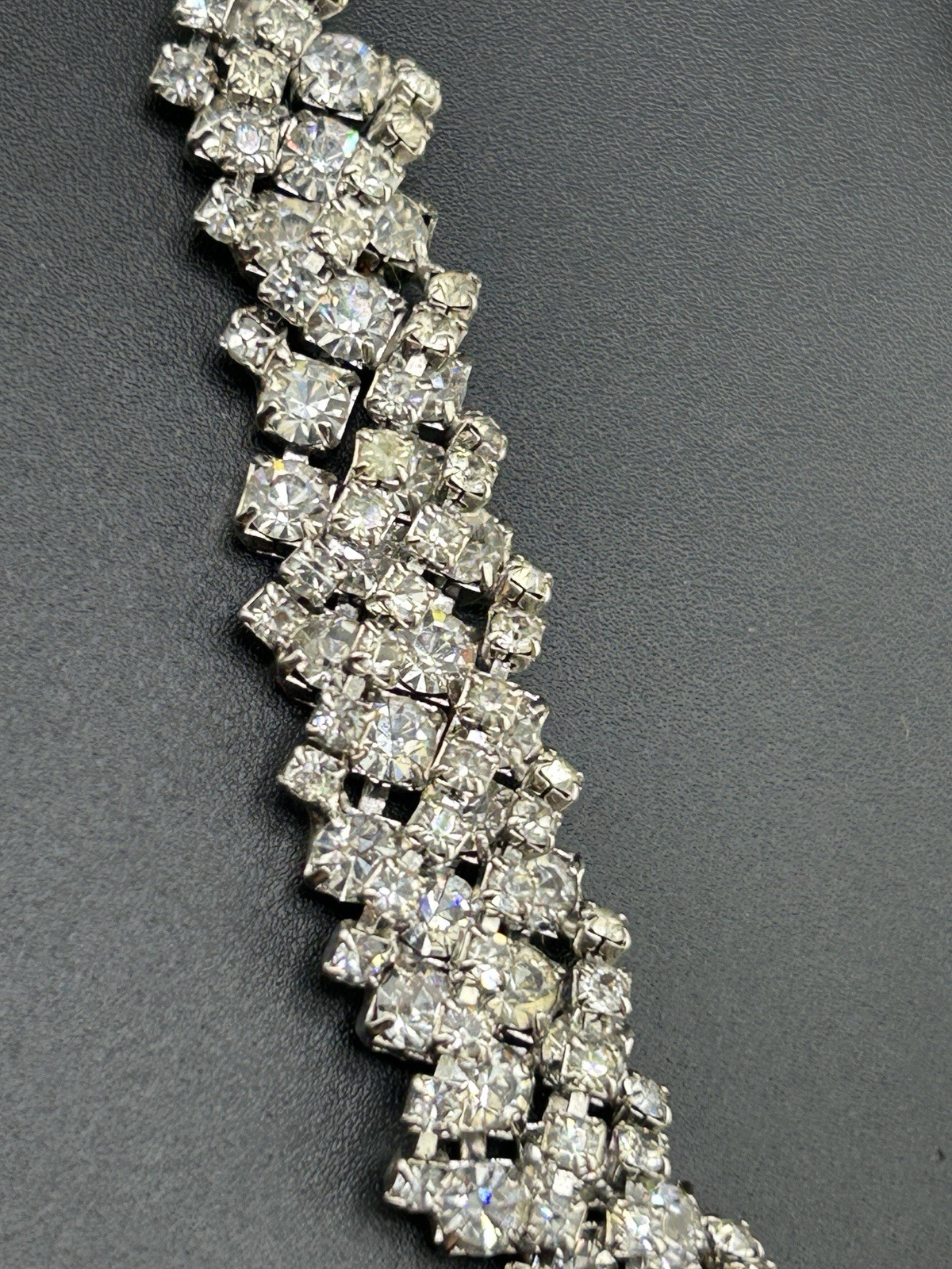 Kramer NY Rhinestones And Teardrop Center Necklace