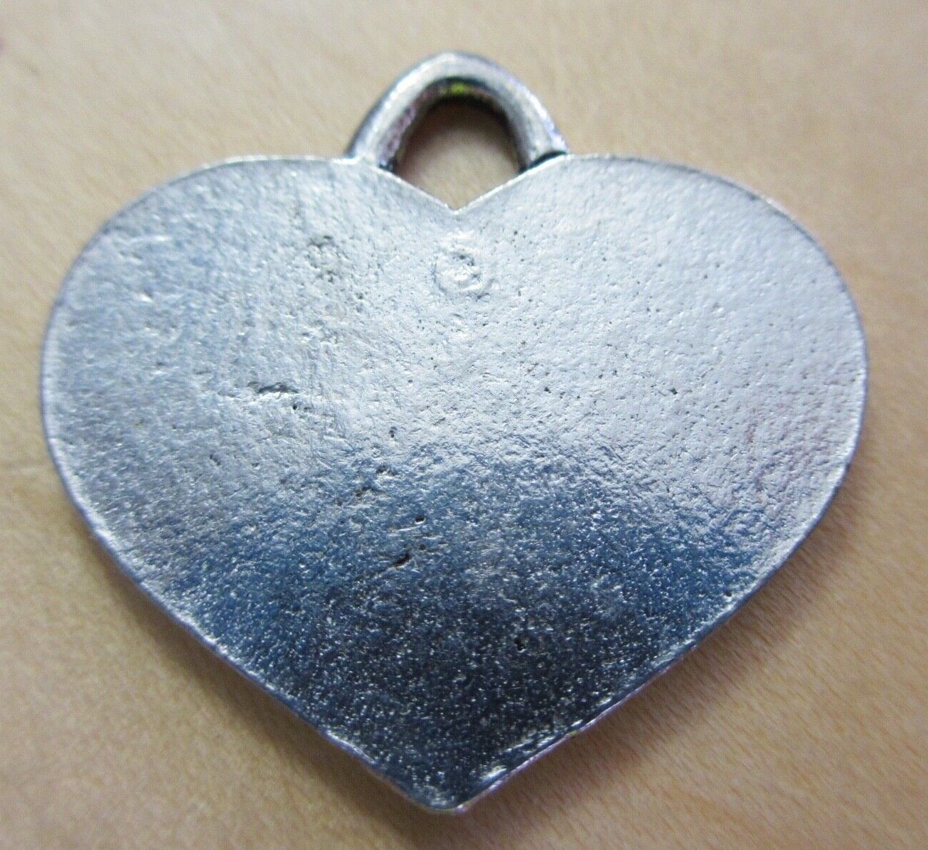 mini 1″ charm RESCUED pet dog cat red glitter enameled heart rescue sparkly retr