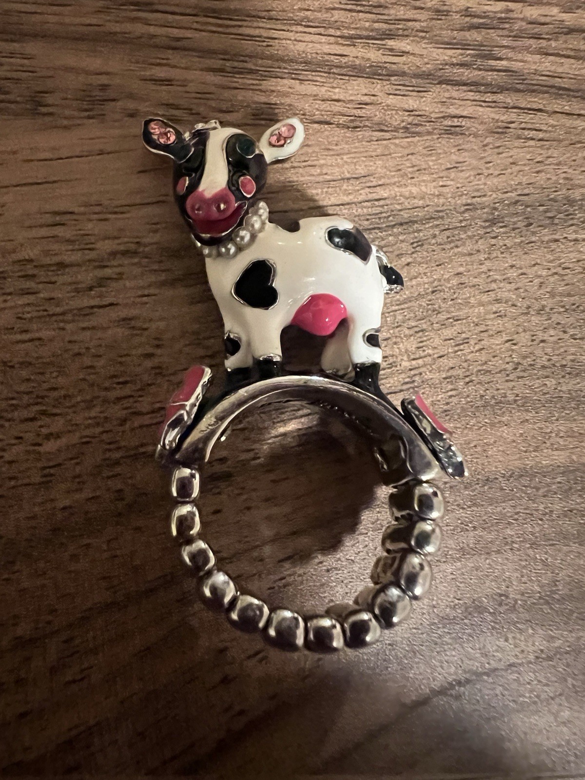 Betsey Johnson Cow Ring Sz 6 – Rare- 15