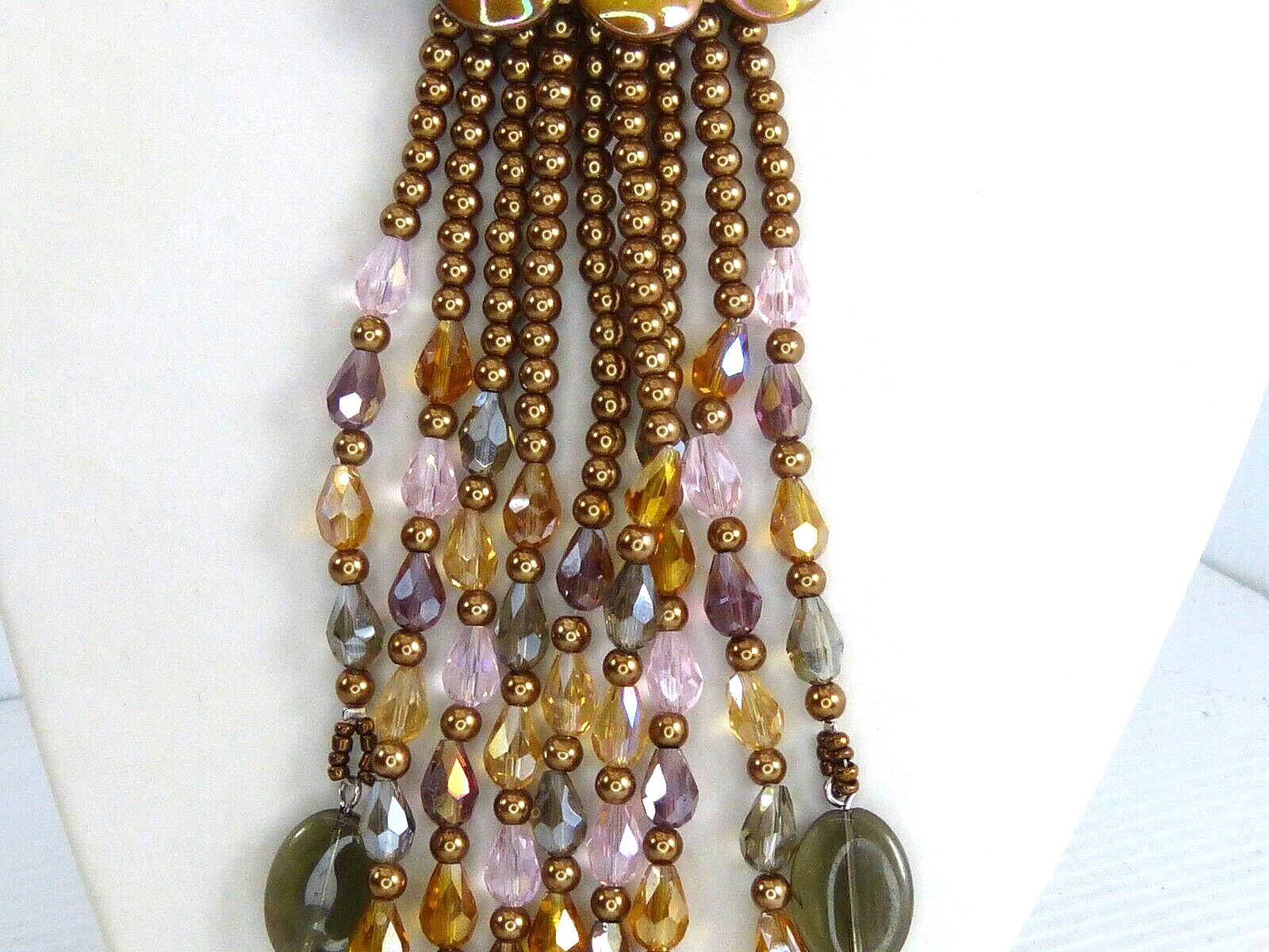 Vintage Joan Rivers Starlet Necklace Copper Bronze Color Statement Necklace