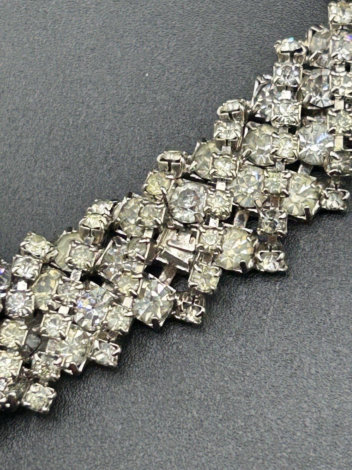 Kramer NY Rhinestones And Teardrop Center Necklace