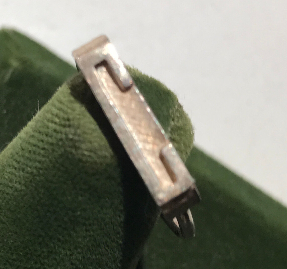 Vintage Sterling Silver Stamped Typebar Monogram “C” Ring Size 6 Adjustable