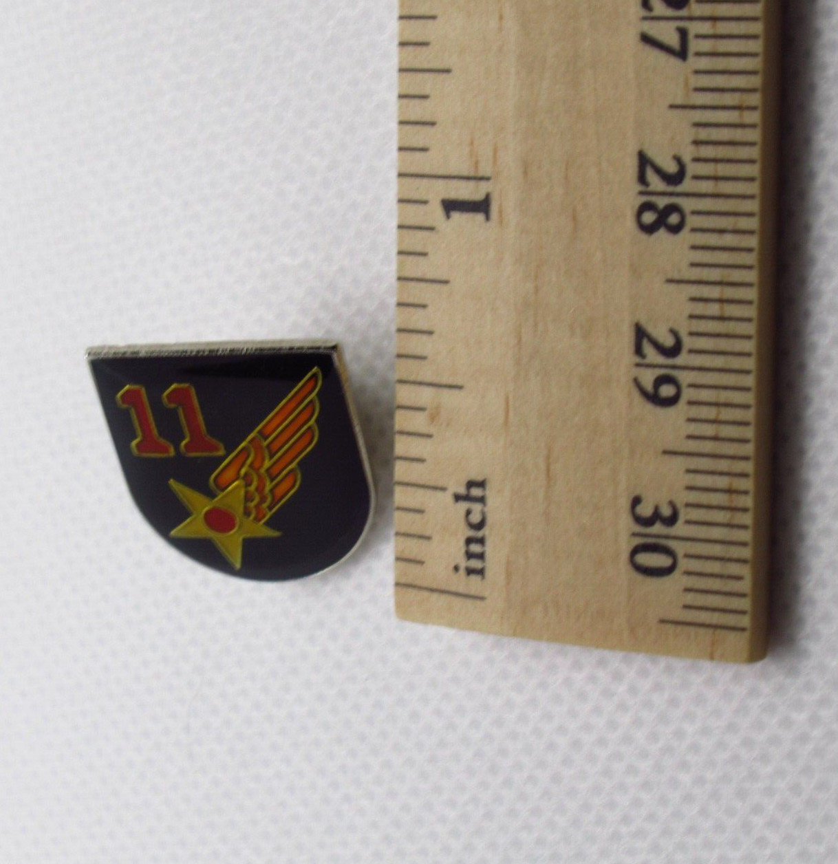 11th Air Force USAF Alaska Winged Star Military Insignia Lapel Pin Vintage