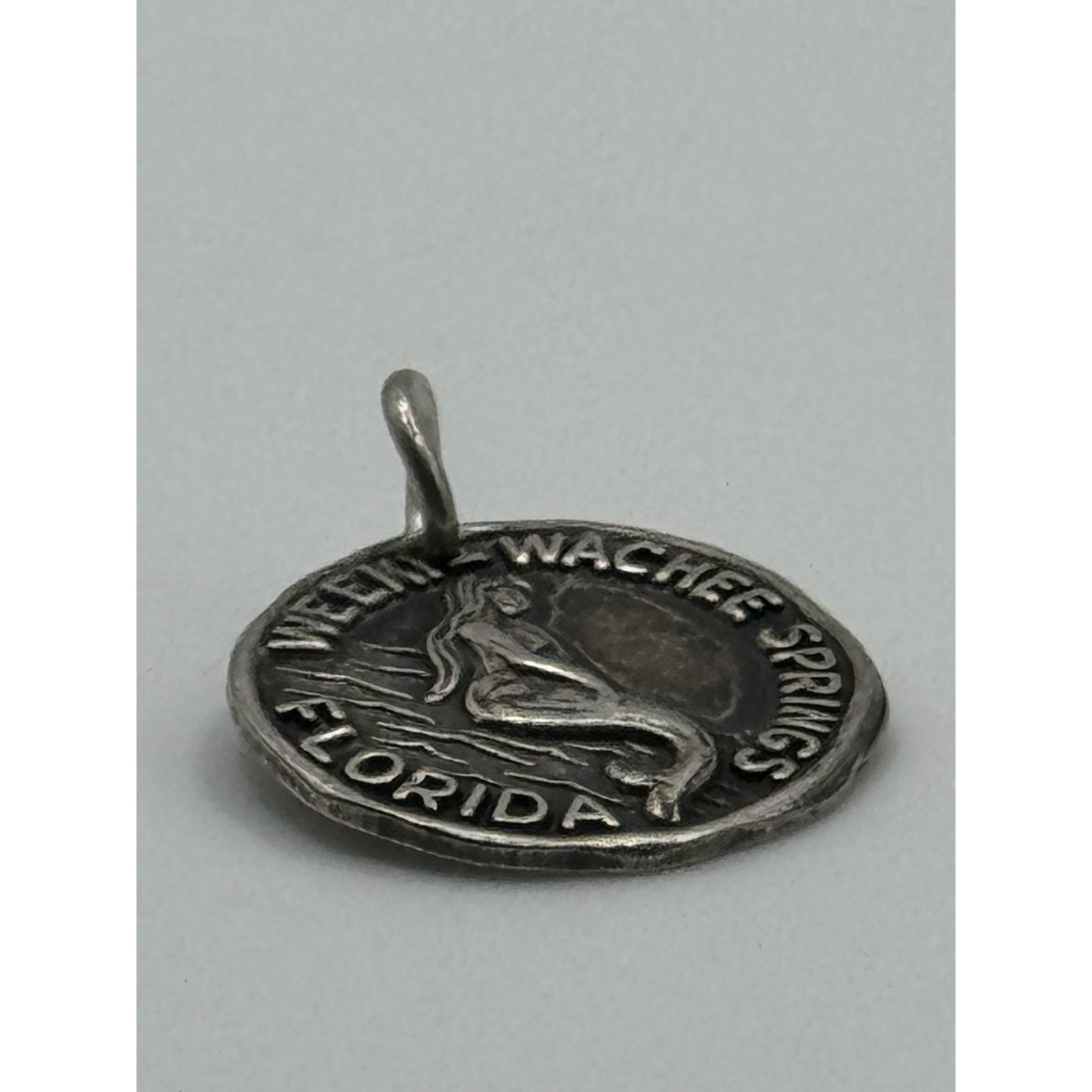 Vintage Weeki Wachee Springs FL Florida Sterling Silver Souvenir Charm