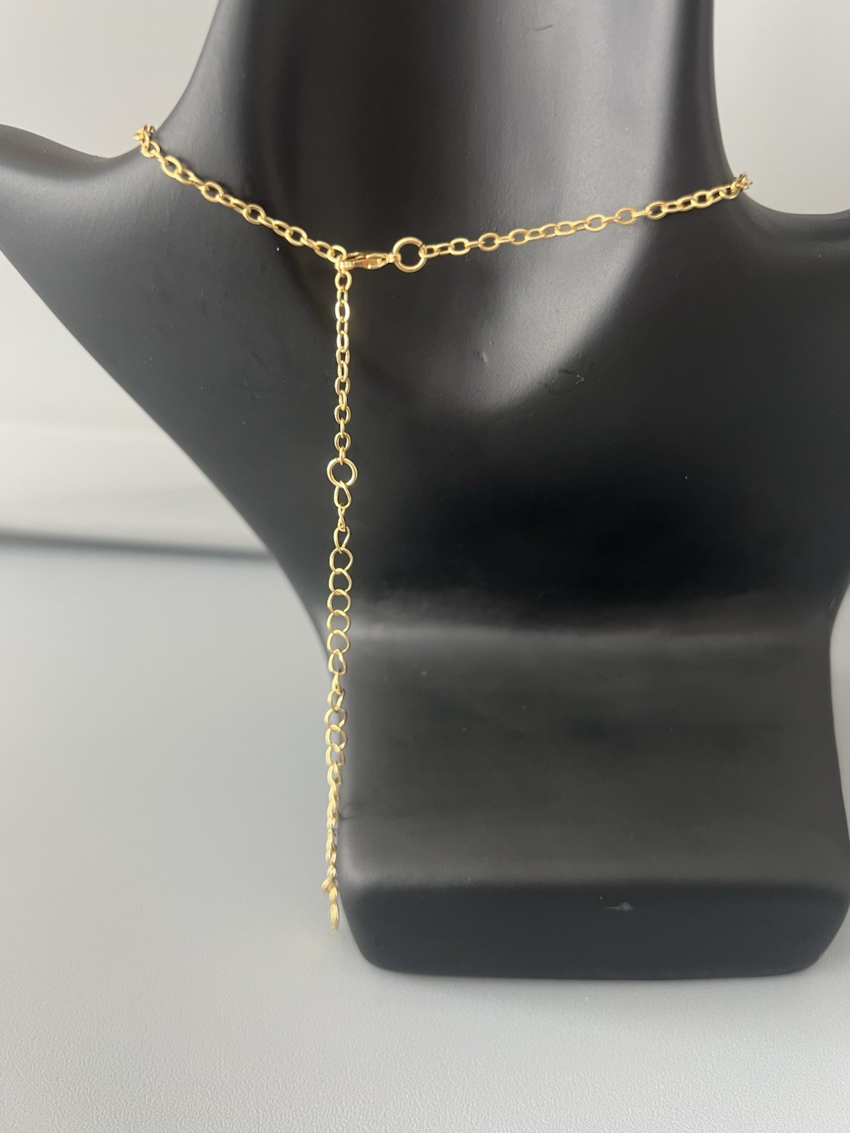 NWT Maramar Fashion Necklace 20in Adjustable 24K Gold Plated Chain & 3 Charm