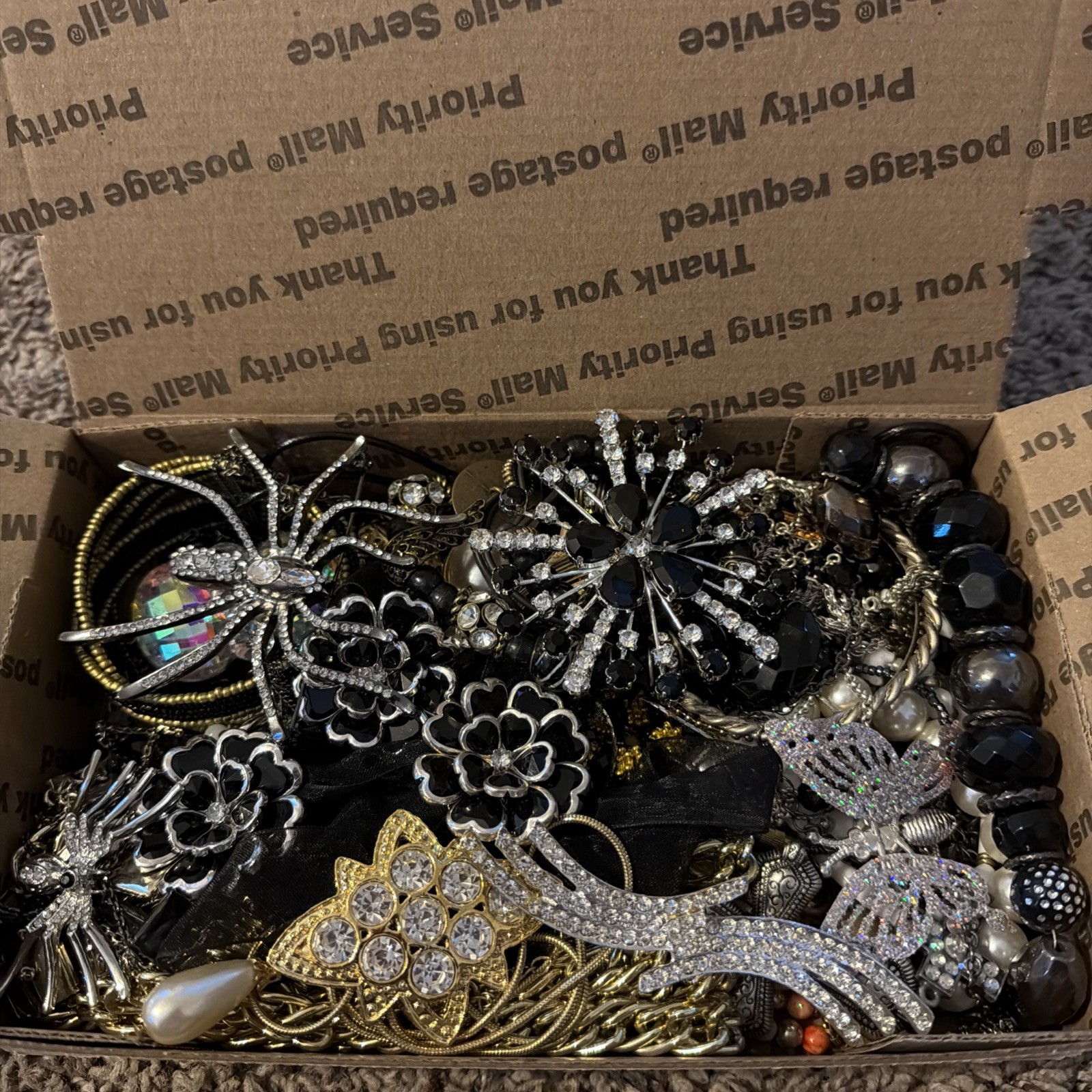 Vintage to Now Jewelry Lot, ALL WEARABLE Untested. No Broken. Box A5