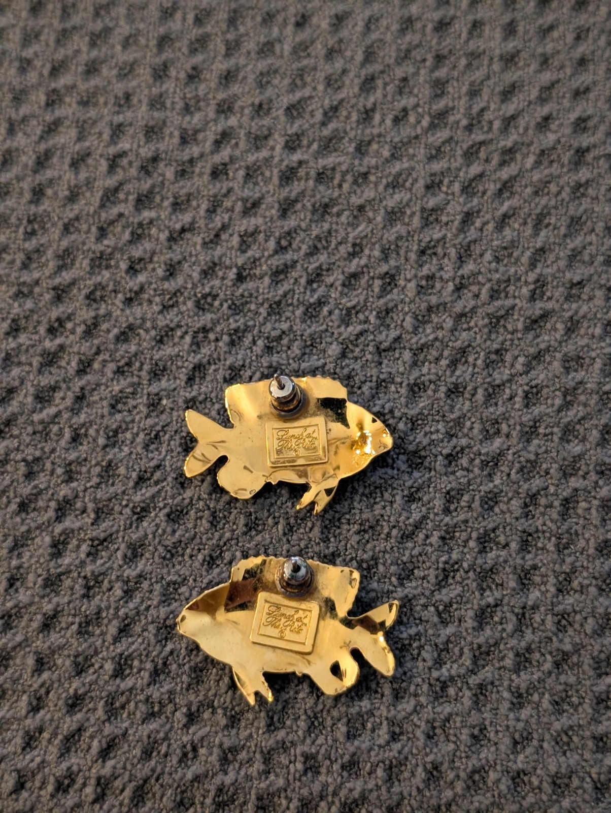 Lunch At The Ritz Pierced Fish Earrings
