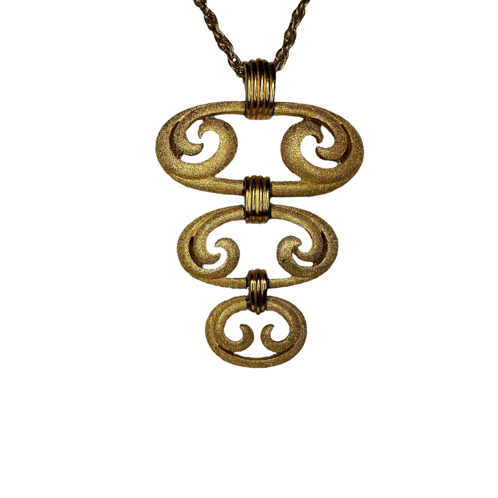 Vintage Designer Gold Tone Necklace