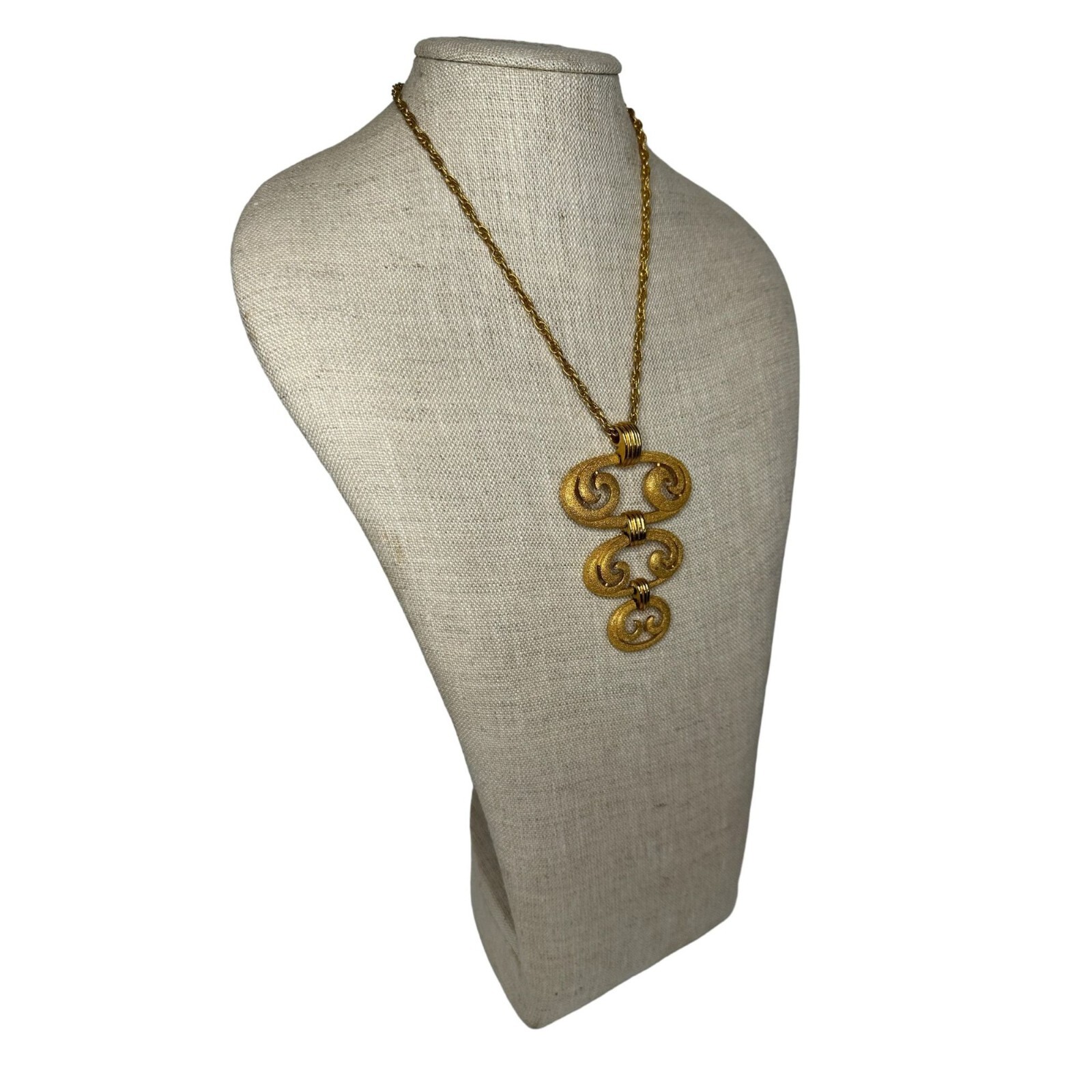 Vintage Designer Gold Tone Necklace