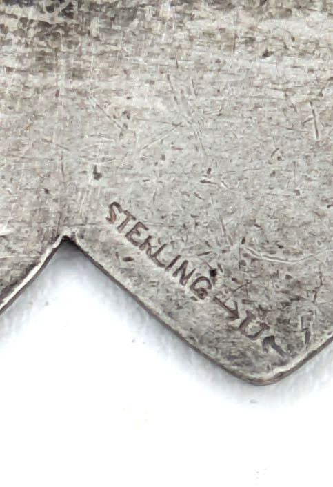 Vintage Sterling Silver Sweetheart ID Bracelet Double Heart HN Monogram