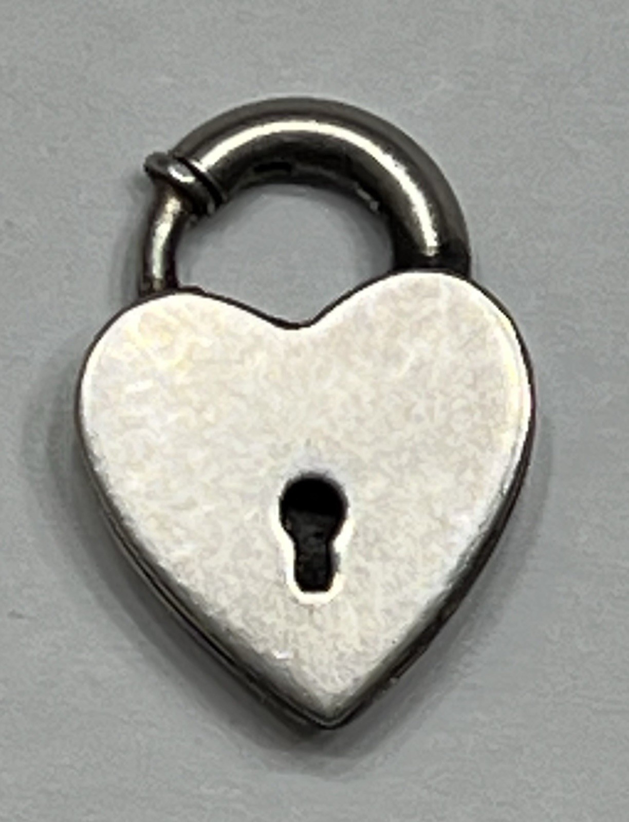 Sterling Silver Heart Locket Charm Pendant Puffy Signed Lampl Vintage Antique US