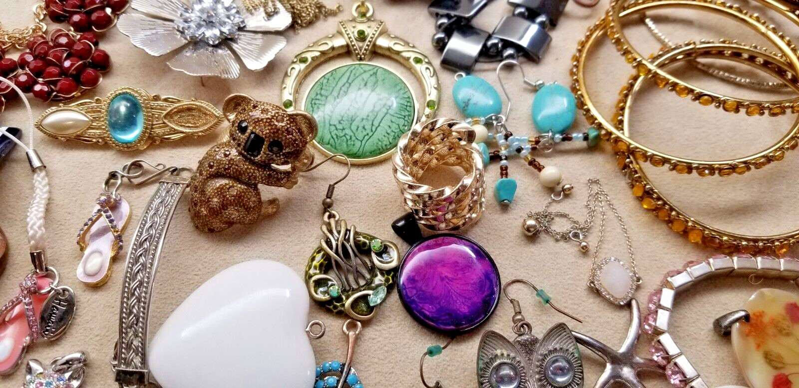 Estate Vintage Junk Drawer Jewelry Lot Unsearched Untested Repair Craft