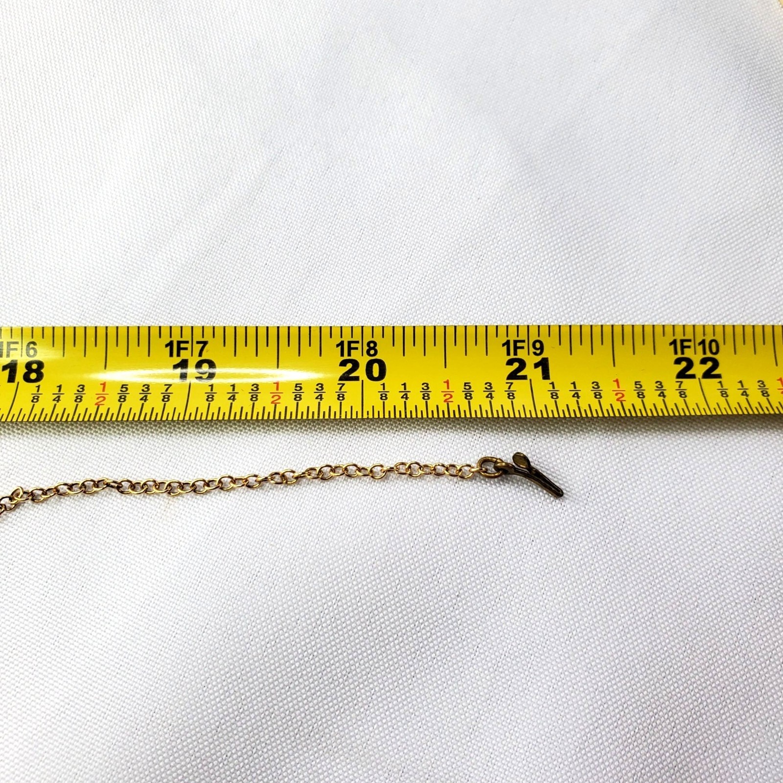 Vintage Brass Scarab Beetle Pendant Necklace Egyptian Revival jewelry 21″