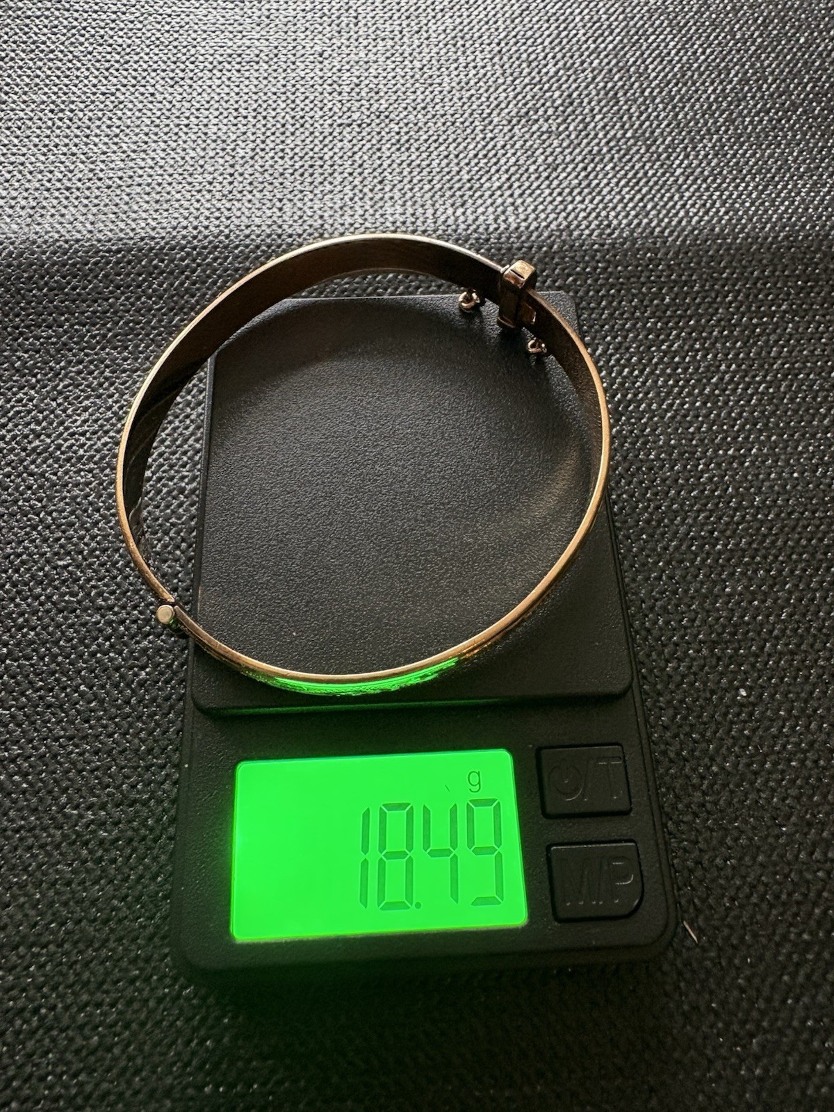 Vintage 1/5th 9ct Rolled Gold Bangle Bracelet Circa 1970 18.49g