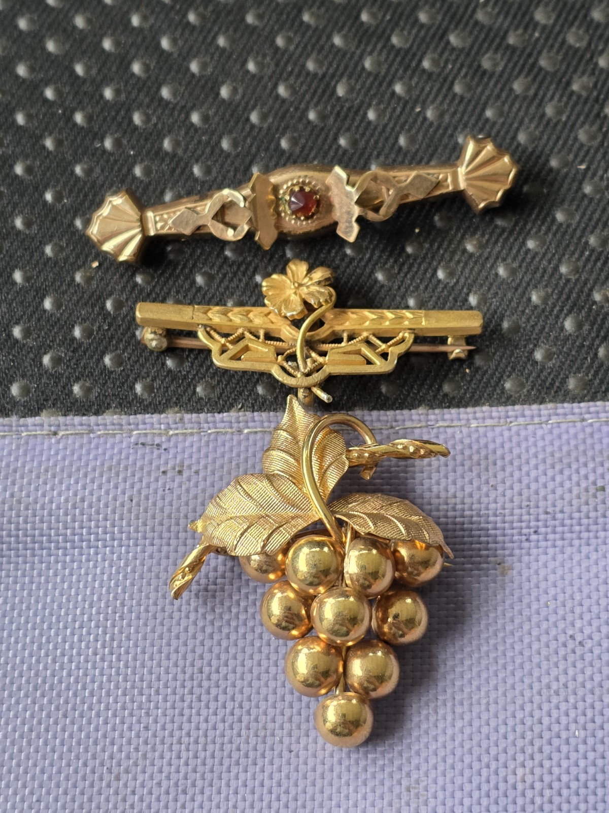 Victorian Gold Filled Brooches Lot Of 3 In Pre Owned Condition #H