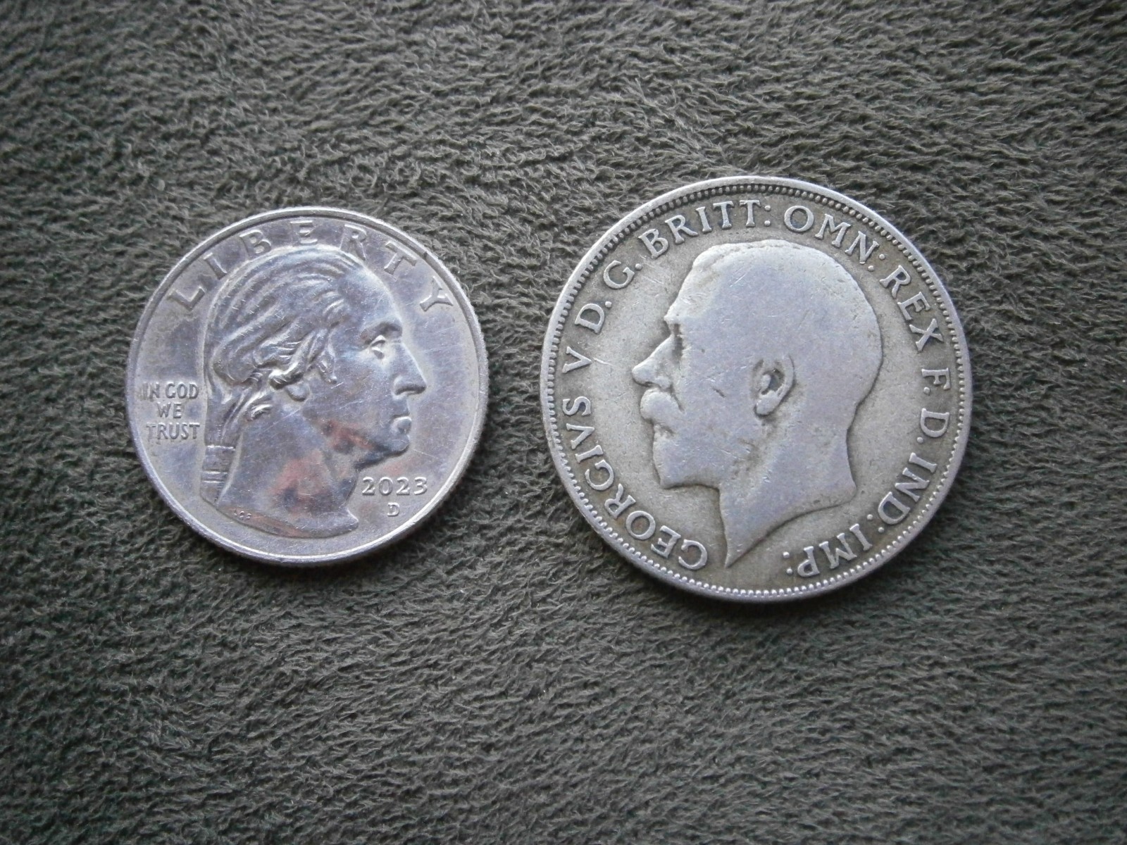 George V Florin Great Britain .500 Silver Coin ~ 1921 ~ 11.1g