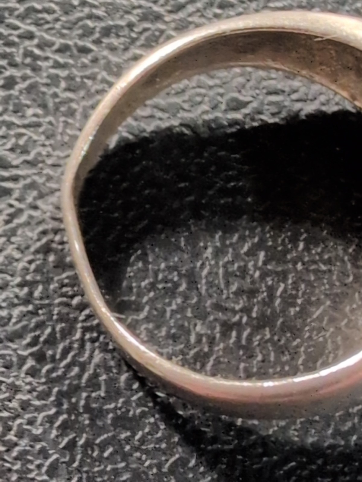 Sterling Solid Heart Ring – Silver – Valentine – Love – Vintage – Sz 6 no stone