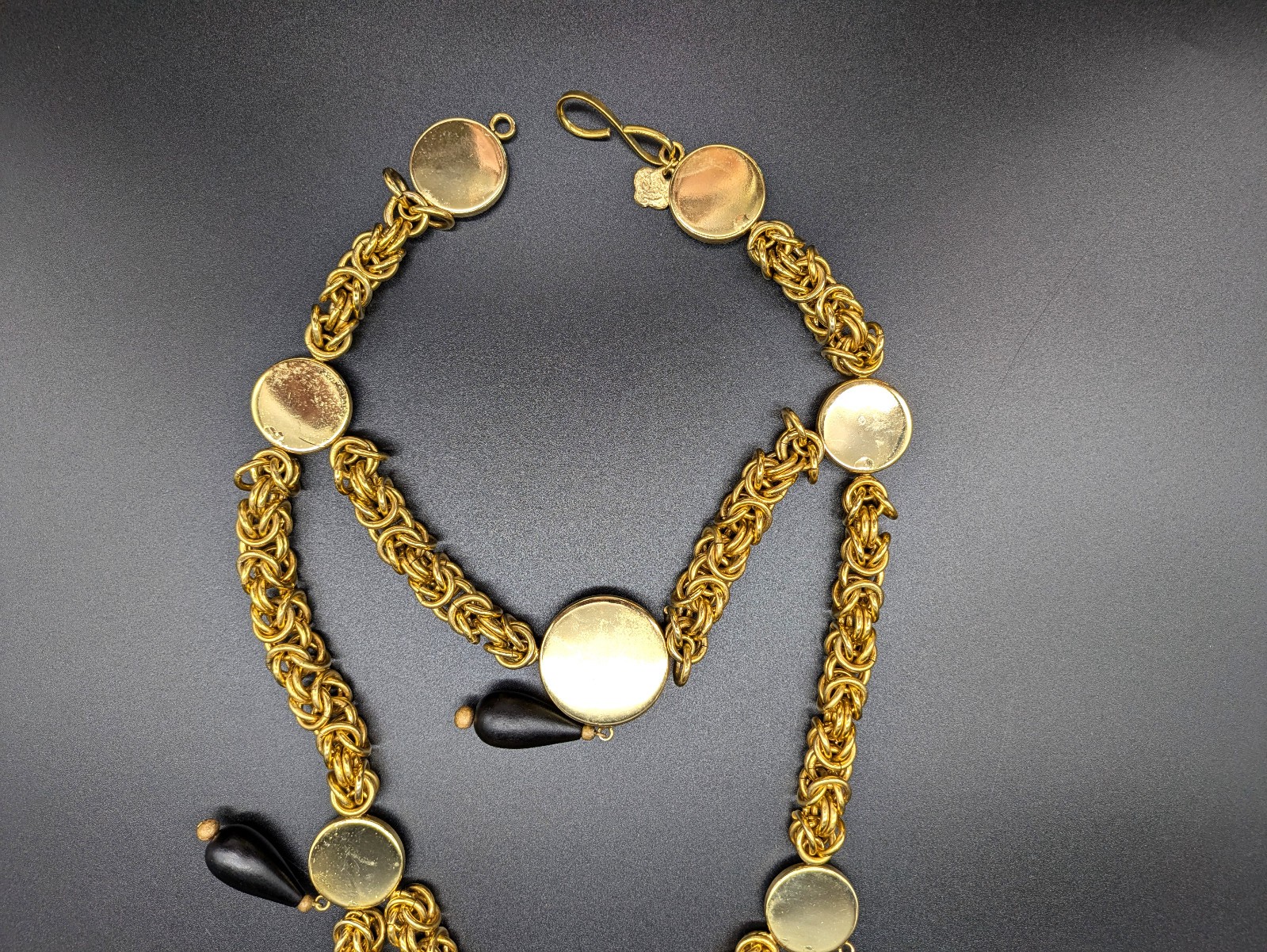 YSL Vintage Yves Saint Laurent Rive Gauche statement necklace